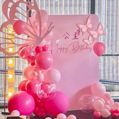 女孩生日快乐背景墙kt板装饰