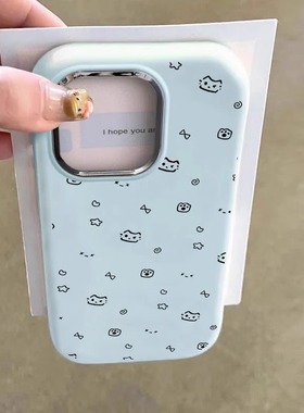 猫爪星星适用苹果16手机壳iPhone15Promax新女款ip14镜框13个性12创意11可爱Xs保护套6s软壳7plus防摔8高级感