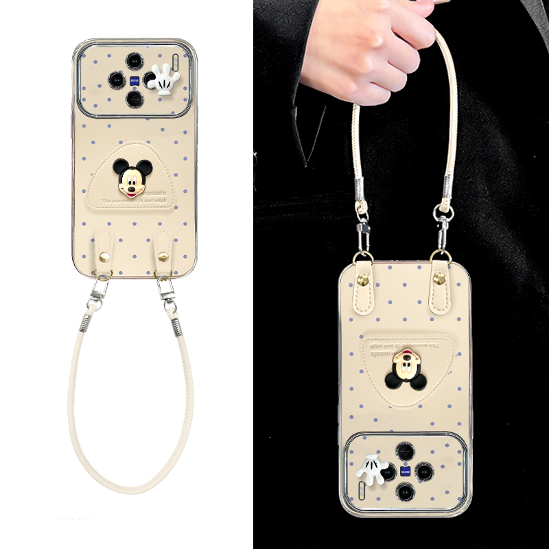 适用VIVOX系列波点米奇手机壳