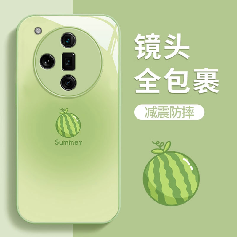 OPPOFIndX系列手机壳玻璃ins创意