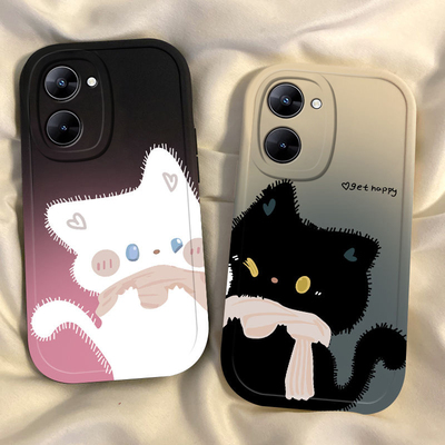 realme真我系列手机壳硅胶甜心猫