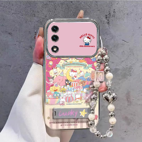 适用荣耀9X手机壳英文kt猫全包边