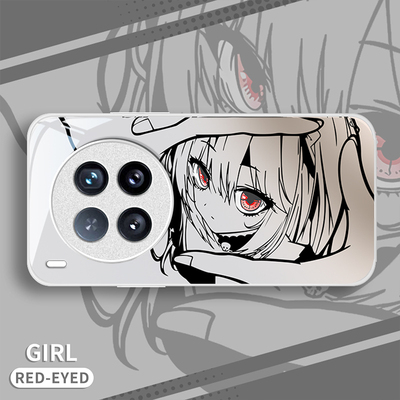 适用VIVOX系列红眼少女手机壳