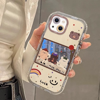 苹果全型号手机壳硅胶镜面泡芙壳