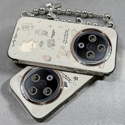 适用VIVOY系列蝴蝶结小狗手机壳