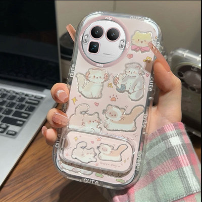 适用真我系列猫咪小狗手机壳