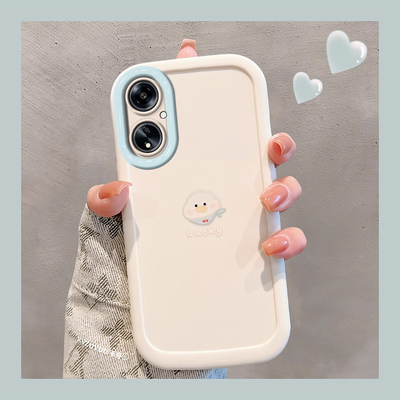 OPPOA系列手机壳硅胶围脖小黄鸭