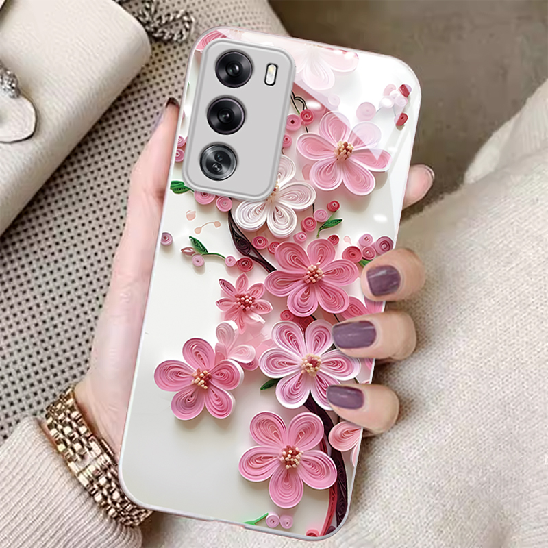 OPPOreno系列手机壳玻璃个性创意