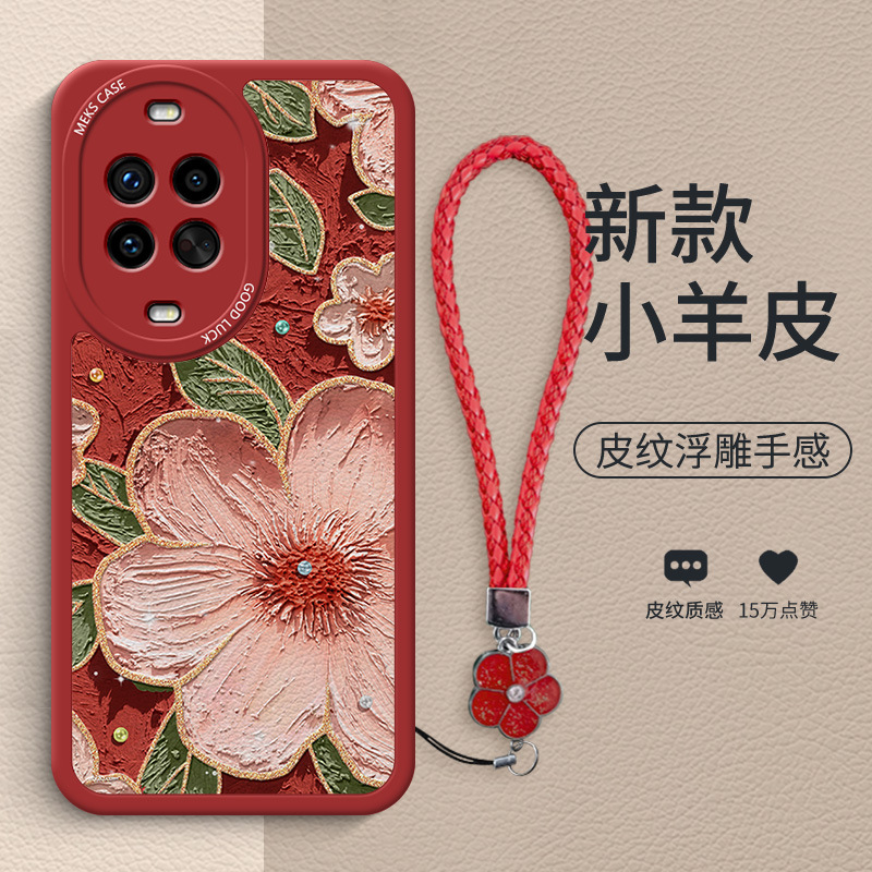 日韩艺术商务油画茶花适用于