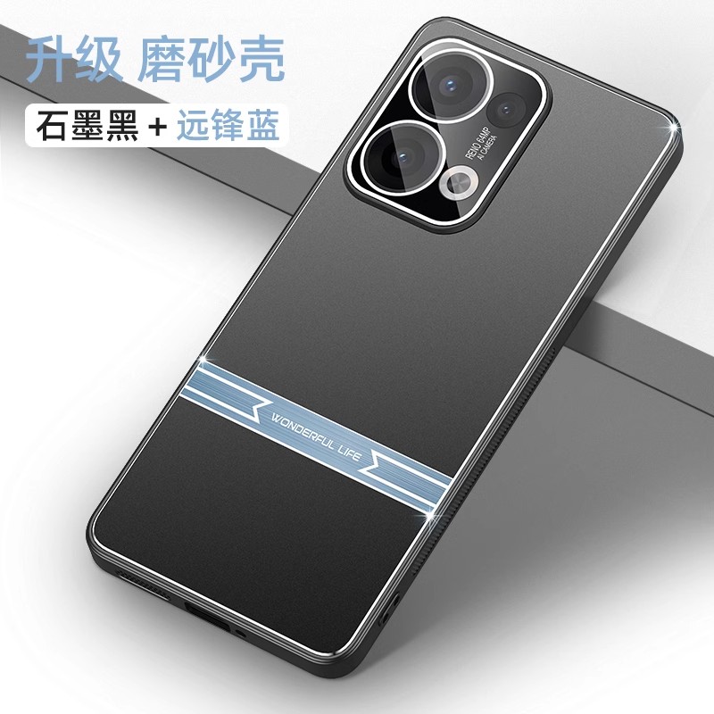 自带镜头膜opporeno13手机壳oppo reno13pro保护ren13p PKM110套ren013p男reo后盖pkk110硬壳reon13p金属rano