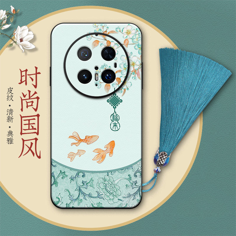 卡通个性潮流口袋花佑锦鲤适