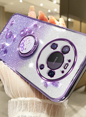 适用华为mate80pro手机壳ma七e保护套MT80promax支架SGT八十m8o全包VYG一AL00镶钻mαte80p软壳max meta80pr0