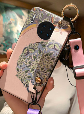 斜挎挂绳5G华为鼎桥M40手机壳tdtechm40可背TDT一MA01 TDM4o曲屏hi mate40E techm td tech m4o外套吊绳mt40