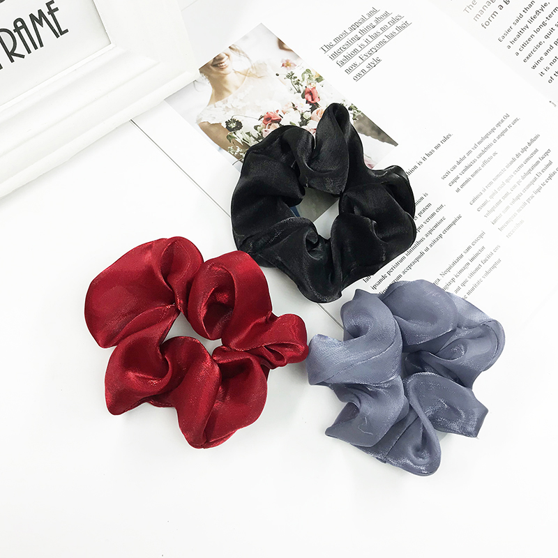 ins丸子头皮筋猪大肠发圈网红