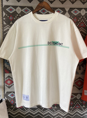 GM自制#DCDT西山彻24SS FLUKE UP少年感鲸鱼廓形短袖T恤男cityboy