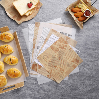三明治包装纸早餐三文治汉堡卷饼纸一次性食品烘焙防油纸淋膜家用