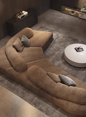 edra岩石沙发模块沙发意式极简异形沙发雪尼尔沙发魔图磨砂布沙发