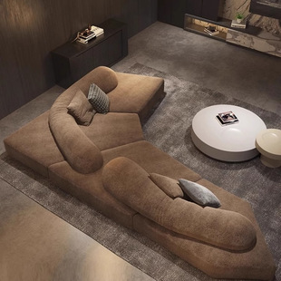 edra岩石沙发模块沙发意式极简异形沙发雪尼尔沙发魔图磨砂布沙发