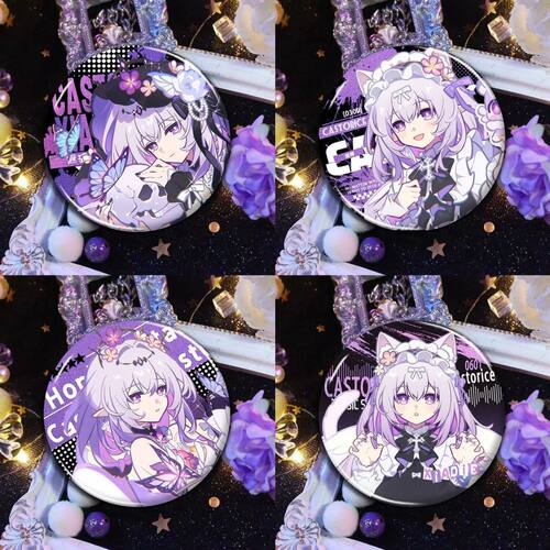 星铁遐碟吧唧周边同人镭射彩虹卡通吧唧徽章精美谷子痛包胸针摆件