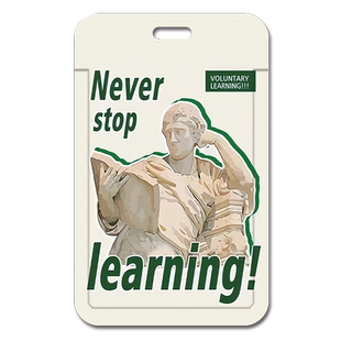 INS好好学习雕像卡套地铁校园公交饭卡保护壳卡套羊城通市民卡门禁卡接送卡工作证挂绳硬壳身份证出入证吊牌