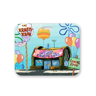 气球蟹堡王餐厅海绵宝宝硬壳可伸缩夹扣工作证护士胸牌易拉扣医生证件工牌保护壳卡套门禁卡横板学生胸卡夹