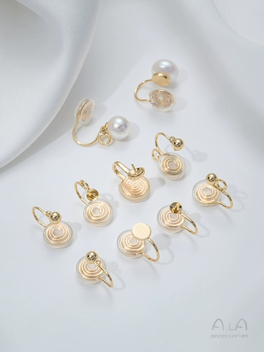 Клипсы, спираль от комаров, серьги, 14 карат, золотой цвет, без проколов ушей, DIY