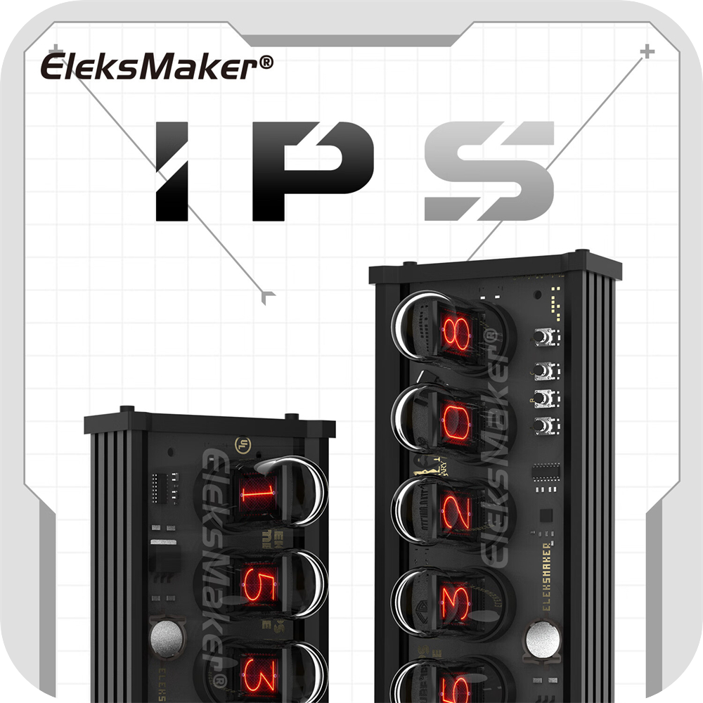 EleksMaker拟辉光管时钟桌搭创意电子RGB电脑桌面摆件EleksTube