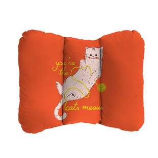 橘底玩线猫汽车靠垫腰垫护腰靠背女生主驾驶座椅腰托宠物定制A19