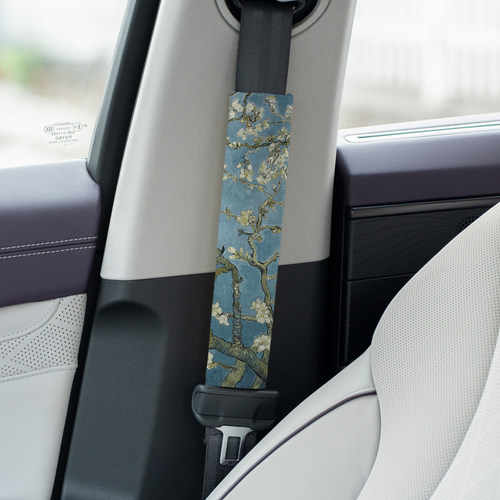 梵高盛开的杏花汽车安全带护肩套防勒脖防磨衣服保护套 醒目套A50