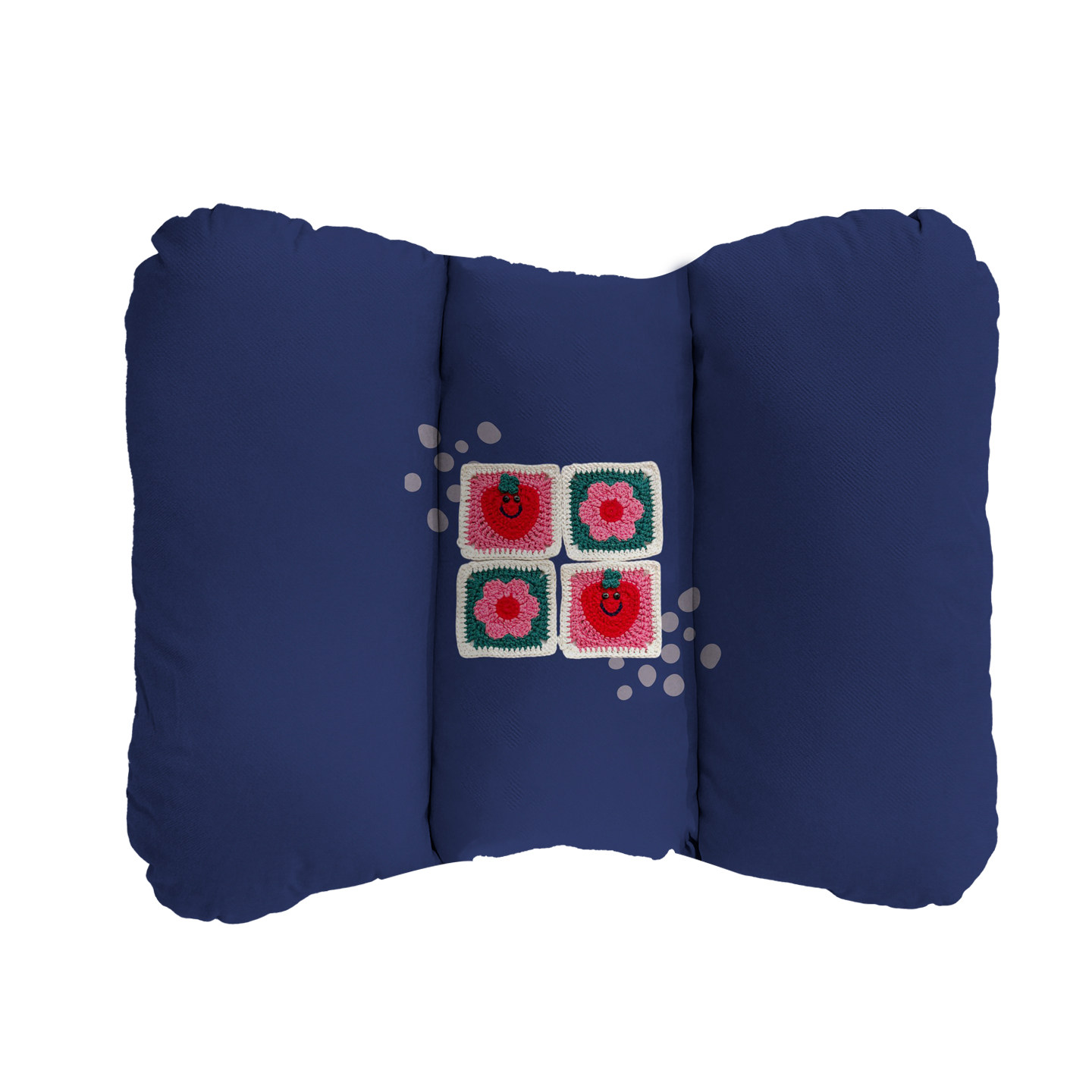 针织小花布艺印花腰垫护腰靠垫汽车主驾驶腰垫车用靠背抱枕神器A9