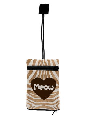 INS斑马纹爱心抽拉式汽车钥匙包通用多功能门禁卡包迷你锁匙包A39