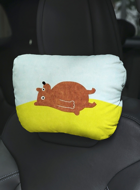 趴坡小熊汽车头枕护颈枕车载座椅靠颈枕车用颈部靠枕可爱创意A25