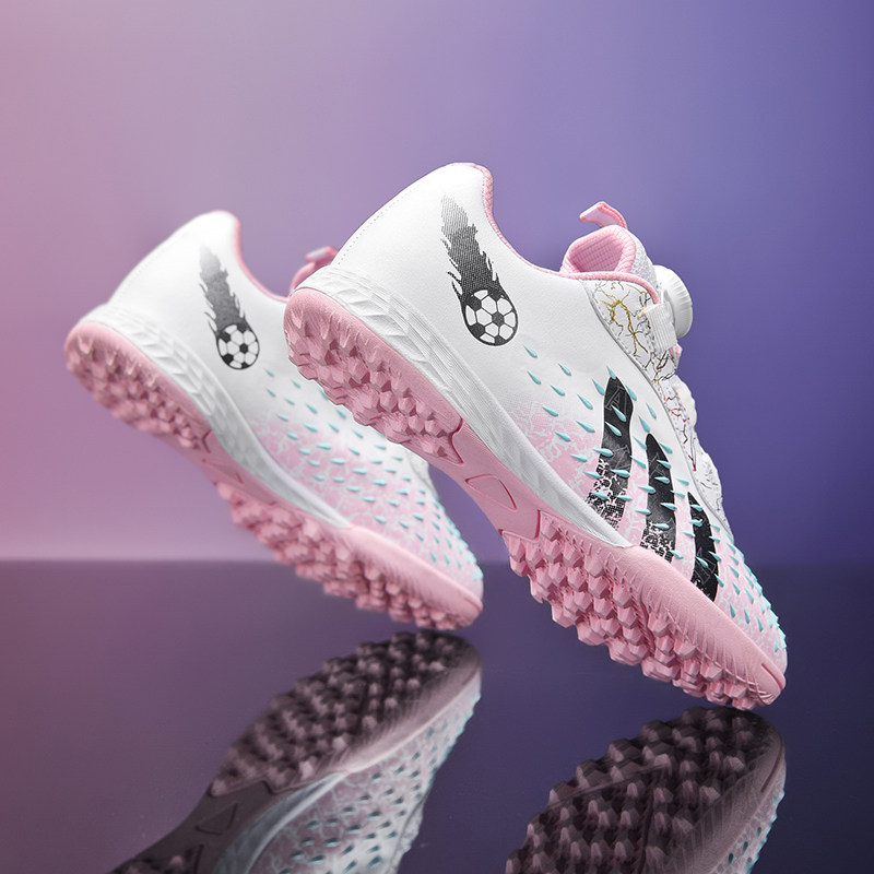 回力儿童足球鞋女童女款刺客比赛专业球鞋小学生女孩女生tf碎钉鞋