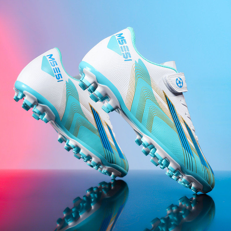 回力儿童足球鞋男童AG长钉专业比赛训练球鞋小学生魔术贴TF碎钉鞋