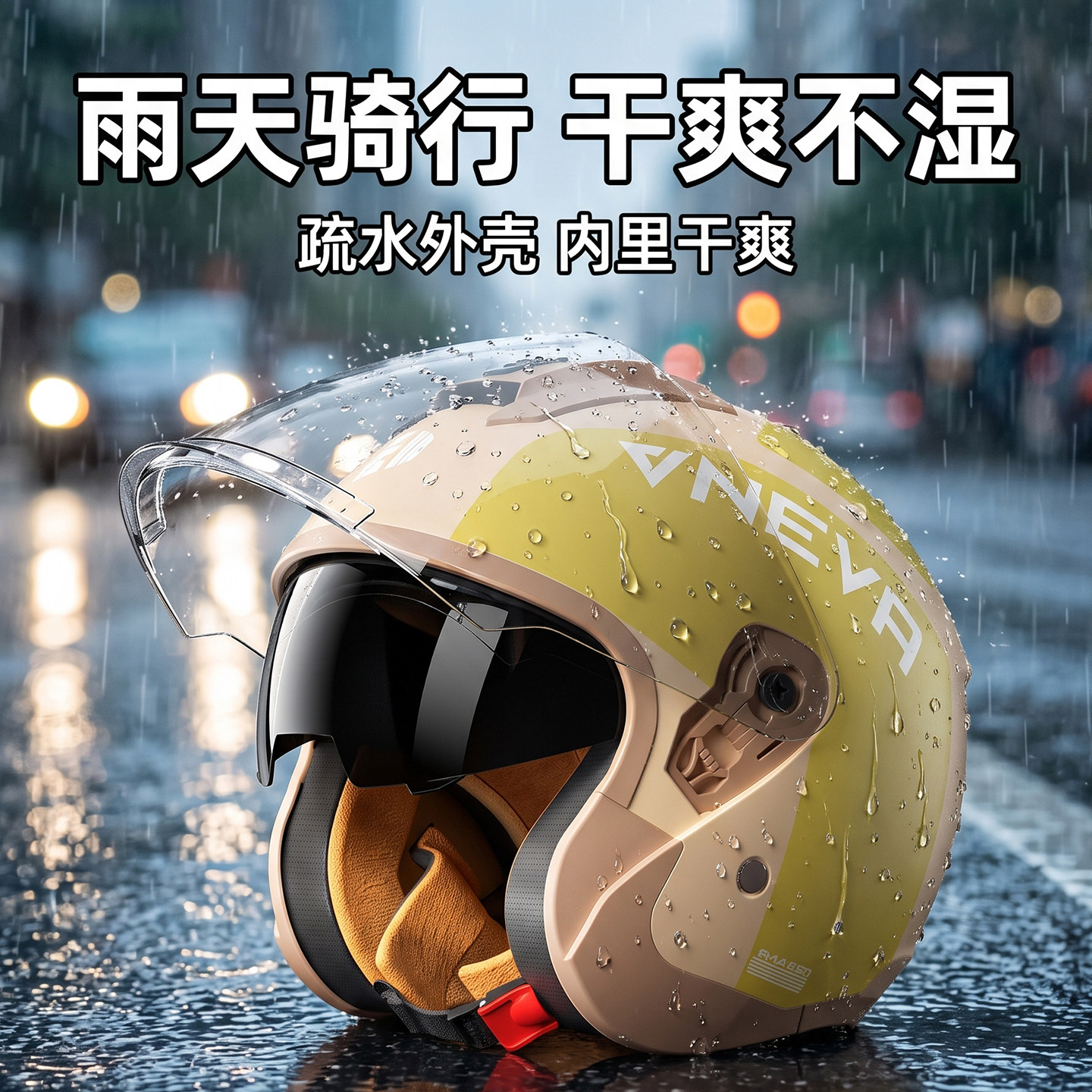冬季电动车保暖头盔城市通勤图片