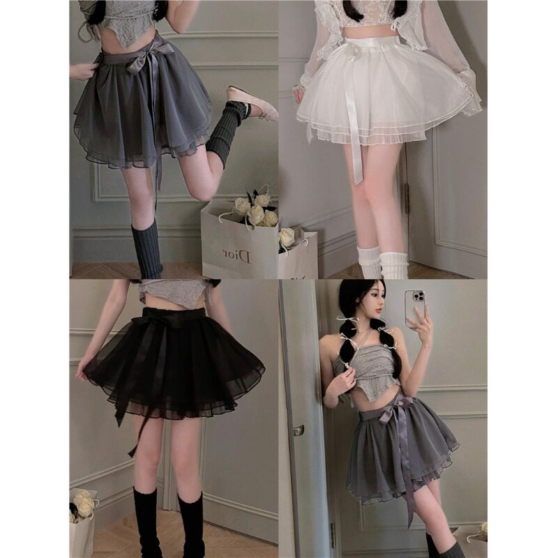 2026网纱芭蕾半身裙夏季新款蓬蓬裙小个子纱裙显瘦蓬蓬短裙