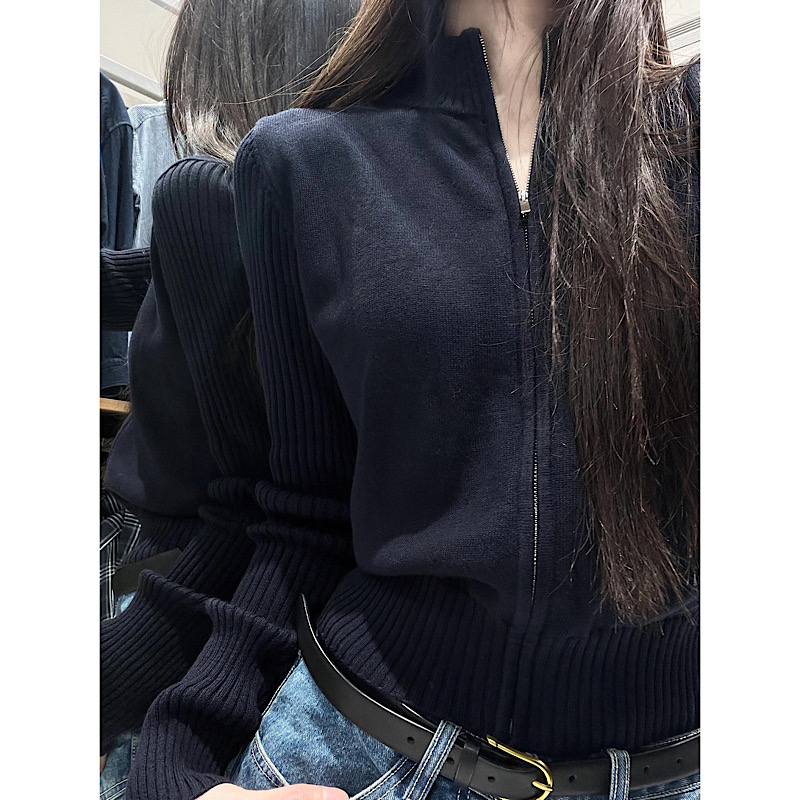 新款黑色通勤中国单件穿搭半高领