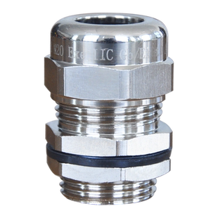 蓝江LAND 防爆铜镀镍电缆接头IP68防水葛兰头增安金属密封接头CE