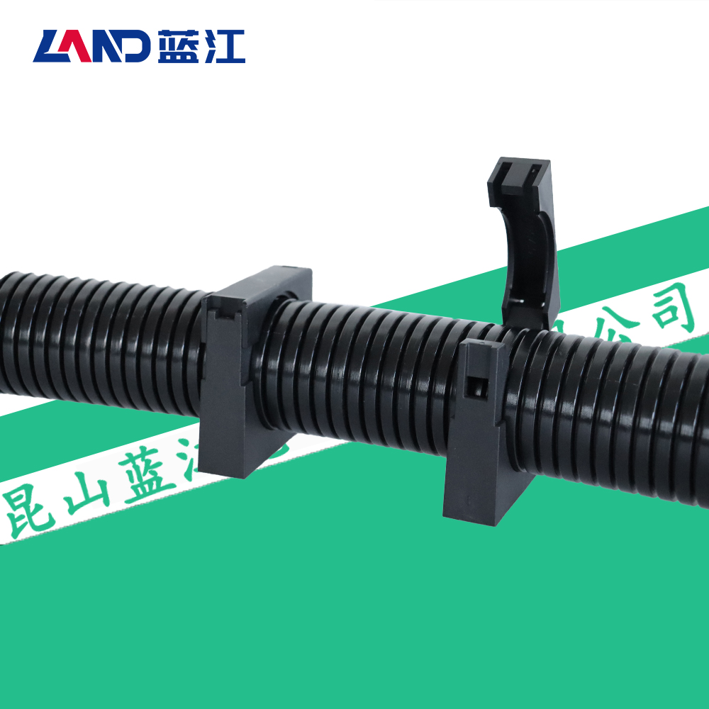 蓝江分体式带盖固定座塑料波纹管