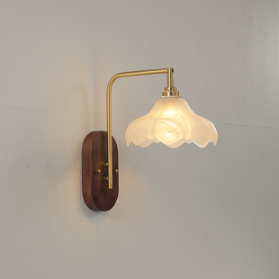 充电款壁灯不插电 玻璃灯罩装饰灯床头背景墙氛围感卧室创意壁灯