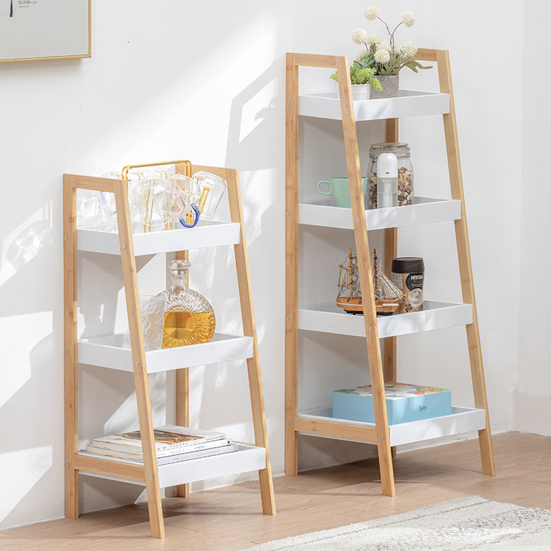 梯形置物架阶梯式北欧落地式飘窗卫生间客厅卧室厕所多层收纳架子_虎窝淘