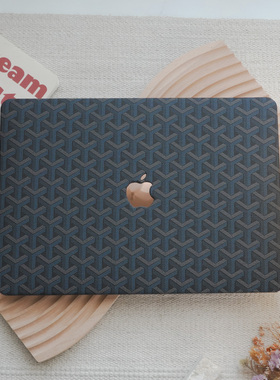 托特纹蓝黑款2024新款苹果电脑保护套适用于macbookprom113保护壳笔记本air15macm2air13macbookpro16寸外壳