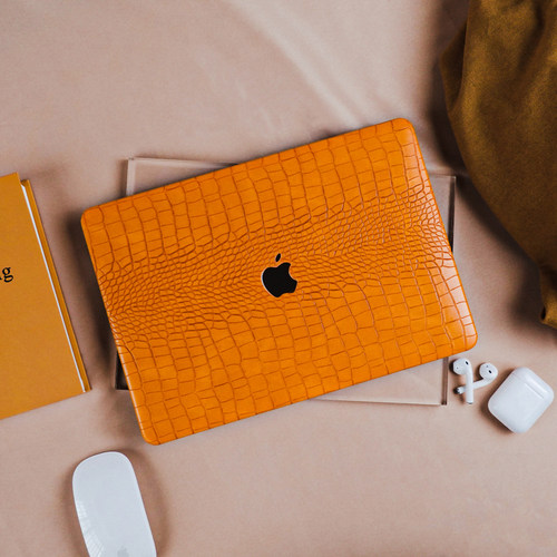 复古橘色欧美Mac保护壳