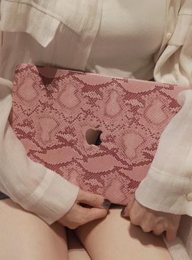 红蛇纹皮革壳苹果电脑保护套适用于MacBook Pro 14 2025MacBook M1 Pro 13 Air 13 MacBook M2 Air 15 外壳