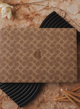 经典老花棕色质感2024新款苹果电脑保护套适用于macbookprom113保护壳笔记本macm2air13macbookpro16寸外壳