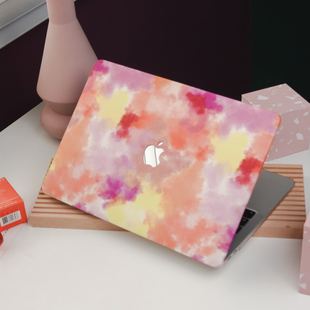 晕染粉macpro 13寸电脑壳Mac12 法式 airM1 16寸笔记本壳