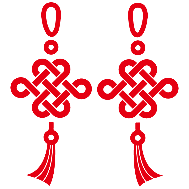 春节中国结吉祥如意喜庆玻璃门装饰窗花贴纸商场门店橱窗自粘贴画