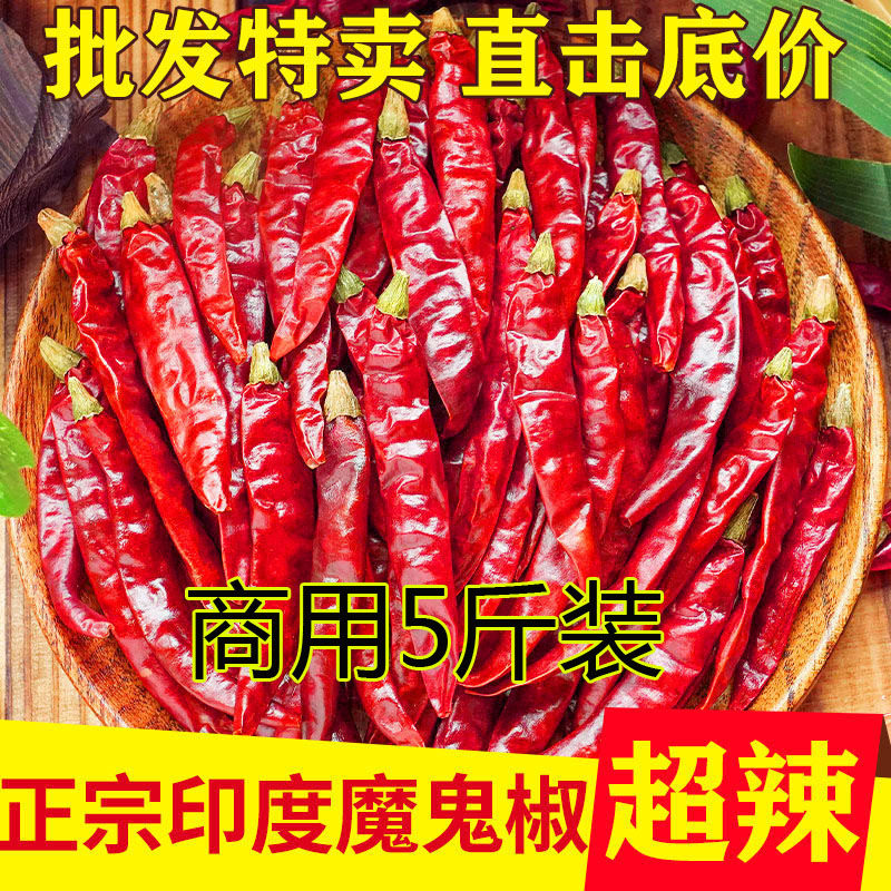 特辣印度魔鬼椒巨辣超辣香辣中辣辣椒段辣椒粉正宗印尼变态辣商用