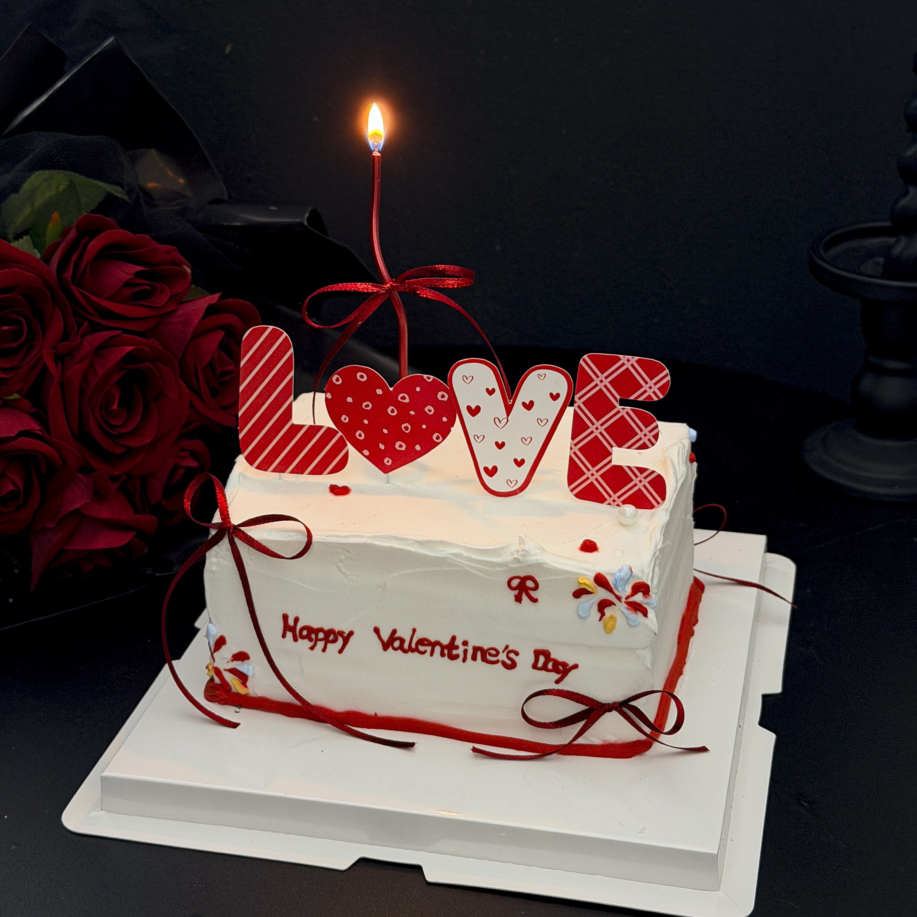 214情人节蛋糕装饰红色爱心love插件蜡烛丝带情侣告白甜品插件,节庆用品/礼品,节日装扮用品,淘宝优惠券,粉丝福利购,淘宝优惠卷