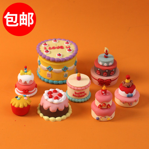 网红迷你小蛋糕装饰立体仿真软胶